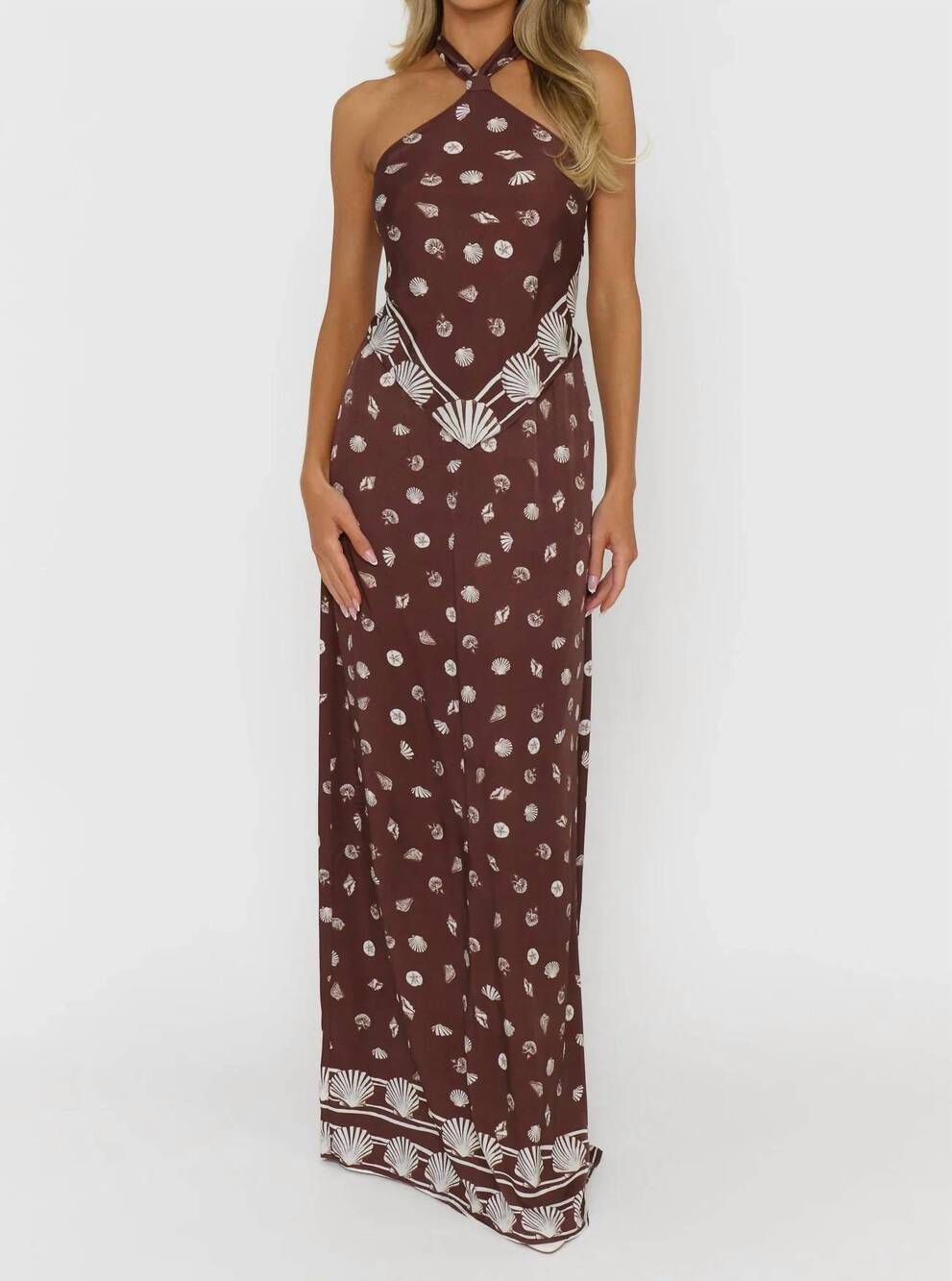 NEW SHOW ME YOUR MUMU bianca maxi dress in brown